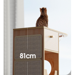 天然实木柜子 猫窝太空舱 70*37*81cm