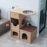 天然实木柜子 猫窝太空舱 70*37*81cm