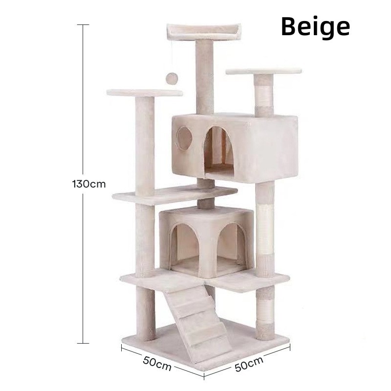Cat Tree Cat Tower with Scratching Posts, Modern ,2 Condos