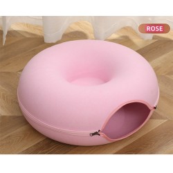 甜甜圈隧道猫窝 粉红色