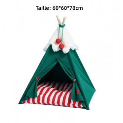 Niche de Chat tente de Noël