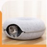 Niche de Chat tunnel rond Bleu