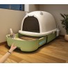 Enclosed Design Cat Litter Box with Scoop, Extra Large Space Cat Toilet, Easy Clean Prevent Sand Leakage