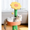 Cat Claw Scratcher with Platform, Natural Sisal Cat Tree with Perch Dangling Ball, Cat Tower, Cat Tower for Indoor Cats Kittens