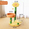 Cat Claw Scratcher with Platform, Natural Sisal Cat Tree with Perch Dangling Ball, Cat Tower, Cat Tower for Indoor Cats Kittens