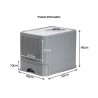Cat Litter Box, Foldable Top Entry Covered Cat Litter Box with Lid , Easy Clean No Smell Pet Jumbo Litter Box Cat Litter Box