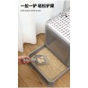 Cat Litter Box, Foldable Top Entry Covered Cat Litter Box with Lid , Easy Clean No Smell Pet Jumbo Litter Box Cat Litter Box