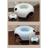 Niche de Chat tunnel rond 50*20cm Bleu et Noir