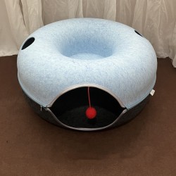 Cat Tunnel Bed, Cat Tunnel 50*20cm Blue and Black