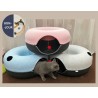 Niche de Chat tunnel rond 50*20cm Bleu et Noir