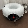 Cat Tunnel Bed, Cat Tunnel 60*28cm Gray and Black