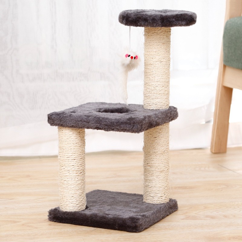 Cat Toys for Indoor Cats, Kittens Post and Dangling Ball for Indoor Kittens and Cat Tree Small