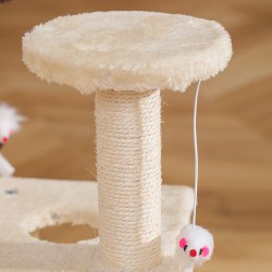 小型剑麻猫爬架 米色