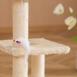Cat Toys for Indoor Cats, Kittens Post and Dangling Ball for Indoor Kittens and Cat Tree Small