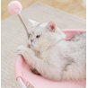 毛垫款猫窝猫吊床 粉色