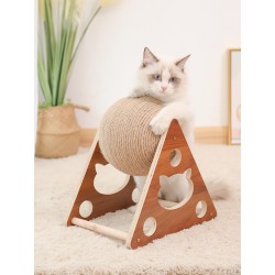 三角猫抓球带剑麻柱