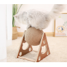 Cat Scratching Ball Exercise Wooden Sisal Rope Ball For Pet Supplies