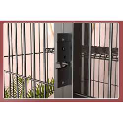 Cage pour animaux de campagnies 83*59*160cm Or