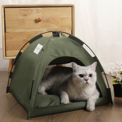 Cat Tent Cooling Mat Indoor Camping Foldable Cat Tent Bed