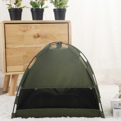 Cat Tent Cooling Mat Indoor Camping Foldable Cat Tent Bed