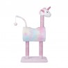 Cat Tree, Creative Unicorn Shaped cat Scratching Frame, Tunnel cat Playhouse, Kitty condo with Amusing Stick.