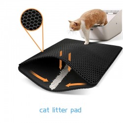 Cat Litter Mat,Litter Box Mat,Honeycomb Double Layer Litter