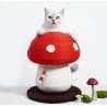 Arbre à Chat 28*34cm Champignon Rouge
