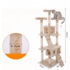 超大型多层猫窝猫爬架 米色 70cm*50cm*170cm
