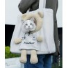 Cute Pet Bag - Canvas - Polyester - Comfort On The Go - Gray