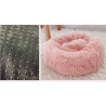 Pet Bed  Round Long Plush Beds Pet Products Cushion Super Soft Fluffy Comfortable Washable Bed