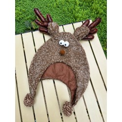 Bonnet de Noël wapiti marron
