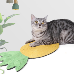 Hanging Sisal Cat Scratch Post Design Pineapple Cat Mat
