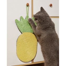 Hanging Sisal Cat Scratch Post Design Pineapple Cat Mat
