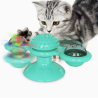 Moulin à vent rotatif pour chat