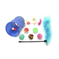 10-piece cat toy