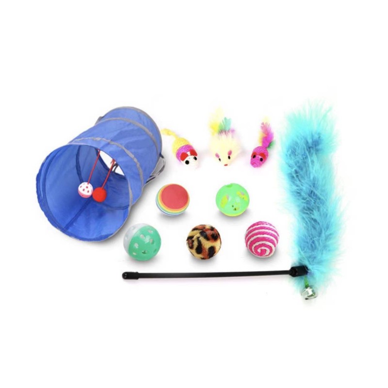 10-piece cat toy