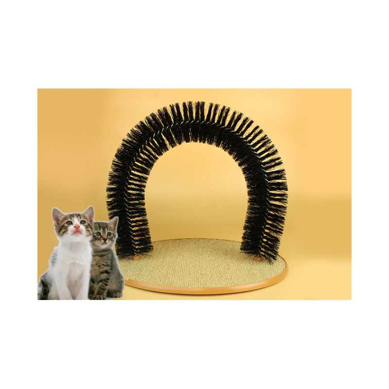 cat scratching board arch bridge hair rubbing device