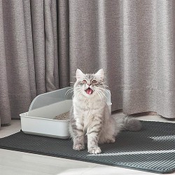 双层猫砂垫 黑色