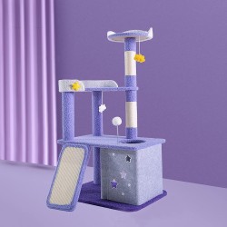 四层款紫色猫树猫窝 星空之城