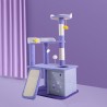 City Of Stars Cat Condo with Scratching Posts, Scratching Board, Fluffy Balls Cat Activity Center
