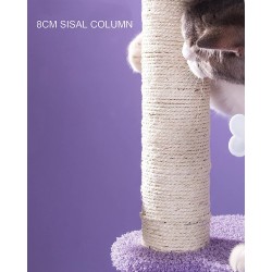 City Of Stars Cat Condo with Scratching Posts, Scratching Board, Fluffy Balls Cat Activity Center