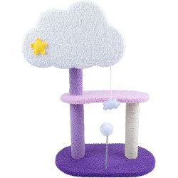 Arbre à Chat la voûte étoilée 3 étages 48*28*76cm Violet