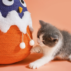 Durable Cats Tumbler Toy Interactive Intelligence Amusement Kitten Toys Cats Scratching Ball Indoor Playing Activity Centre