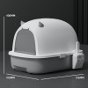 Enclosed Design Cat Litter Box with Scoop, Extra Large Space Cat Toilet, Easy Clean Prevent Sand Leakage